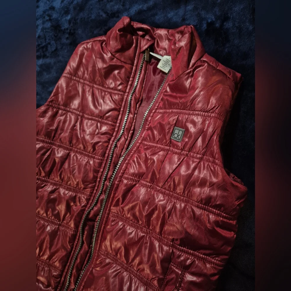 Calvin Klein Red Puffer Vest